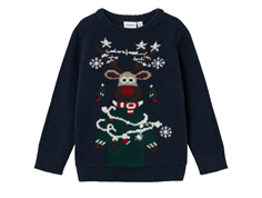 Name It dark sapphire Christmas knit sweater